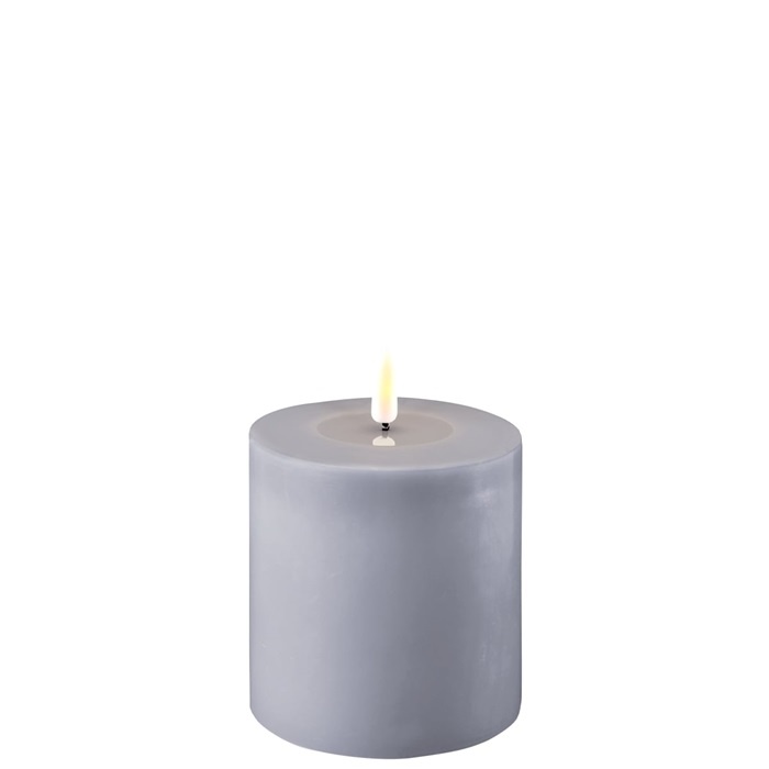 deluxe home art 10 x 10cm Dust Blue Battery Operated LED Candle