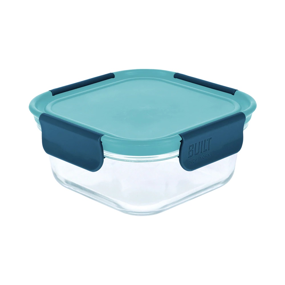 BUILT Built Glass Lunch Box in Retro Blue