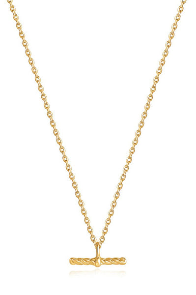 Ania Haie Gold Rope T-bar Necklace