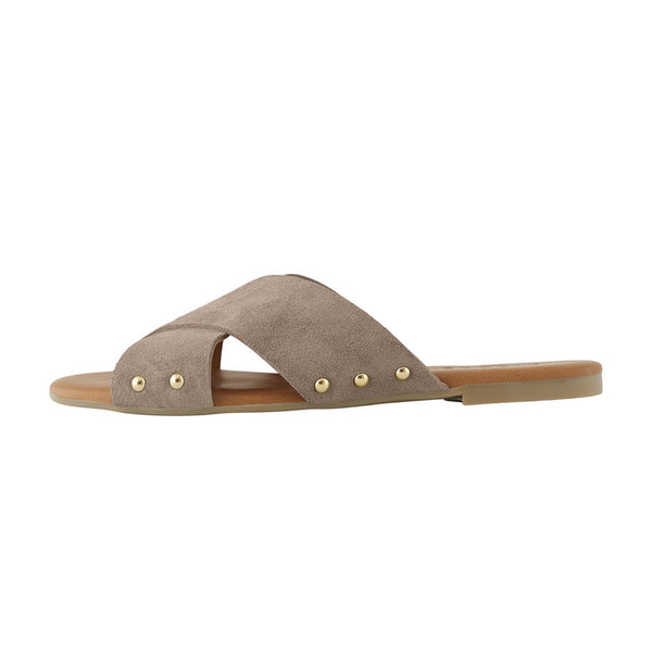 Vuma Leather Flat Sandals