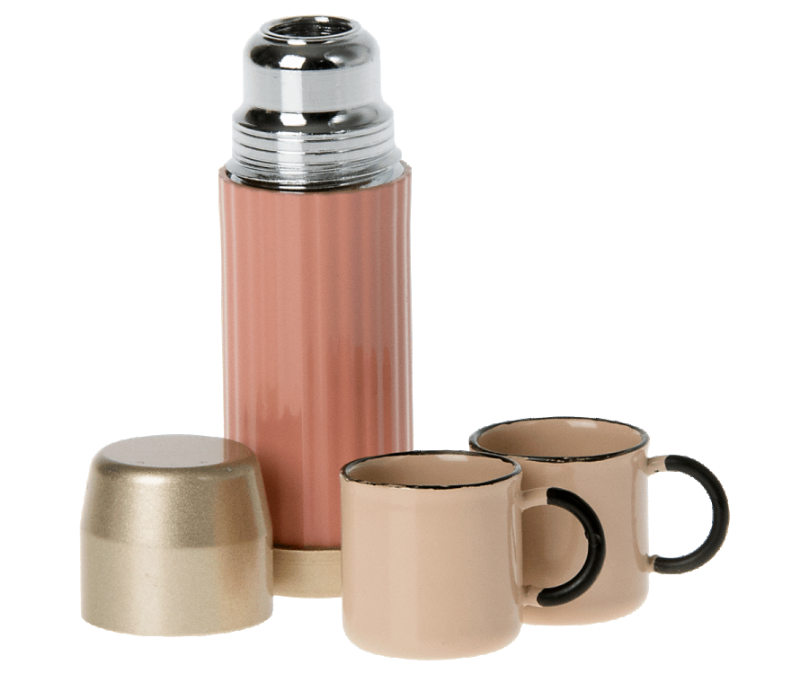 Thermos and cups - pink