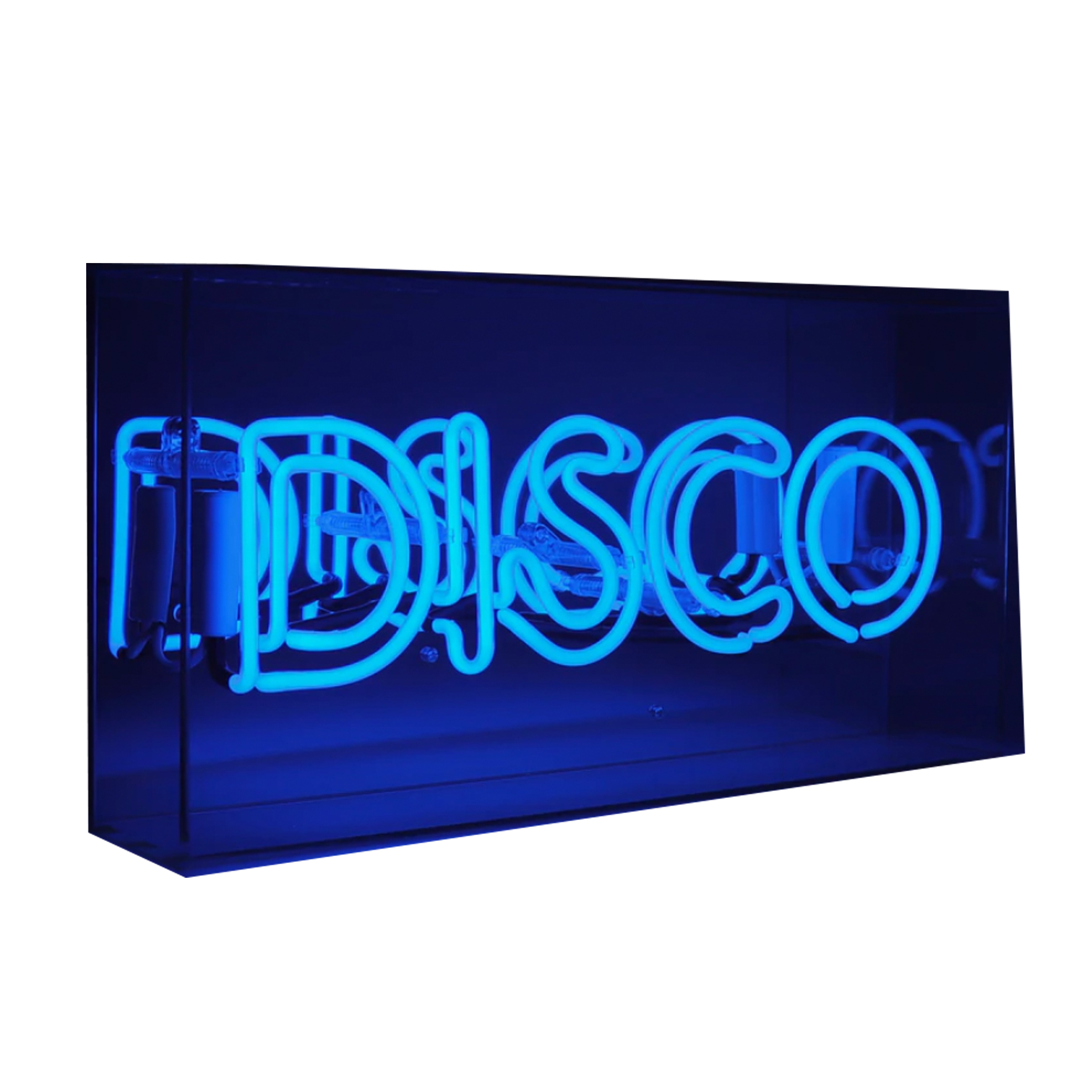 Locomocean Neon Blue Disco Acrylic Box Light