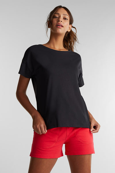 ESPRIT T-shirt With Organic Cotton And Mesh