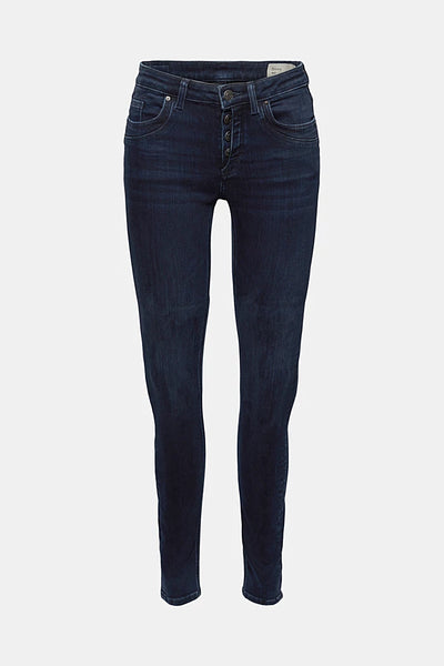 ESPRIT Button-fly Jeans With A Cashmere Texture