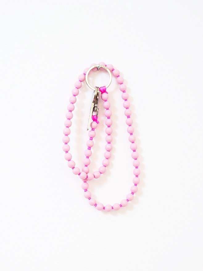 Ina Seifart  Perlen Keyholder Pastelrose-Pink