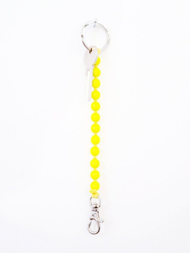 Ina Seifart  Perlen Keyholder Short Neon Yellow