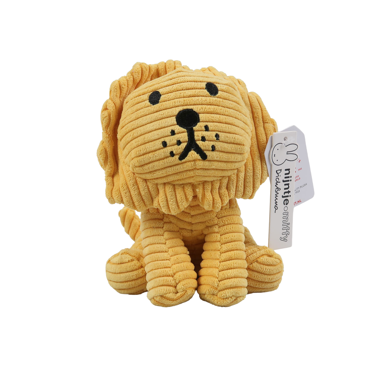 Miffy Corduroy Yellow Lion - Medium Toy