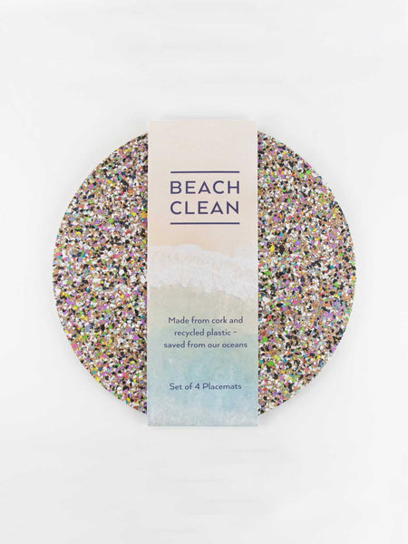 LIGA Beach Clean Round Placemat Set