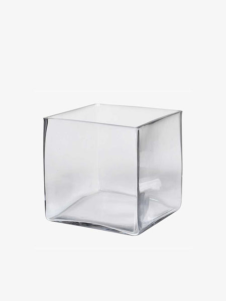 Coach House Small Square Glass Vase