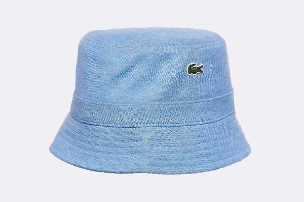 Lacoste Organic Cotton Bucket Hat Blue