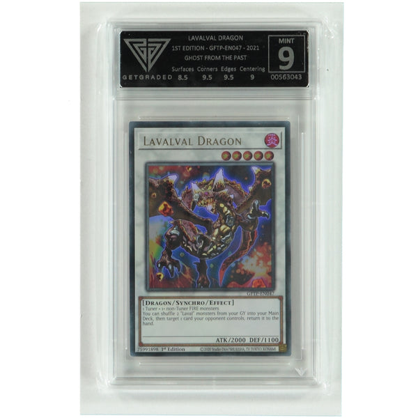 Yu-gi-oh Graded Card - Lavalval Dragon Gftp-en047 Mint 9