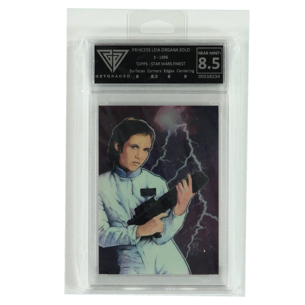 Star Wars Topps 1996 3 Princess Leia Organa Solo Graded Card Nm 8.5+