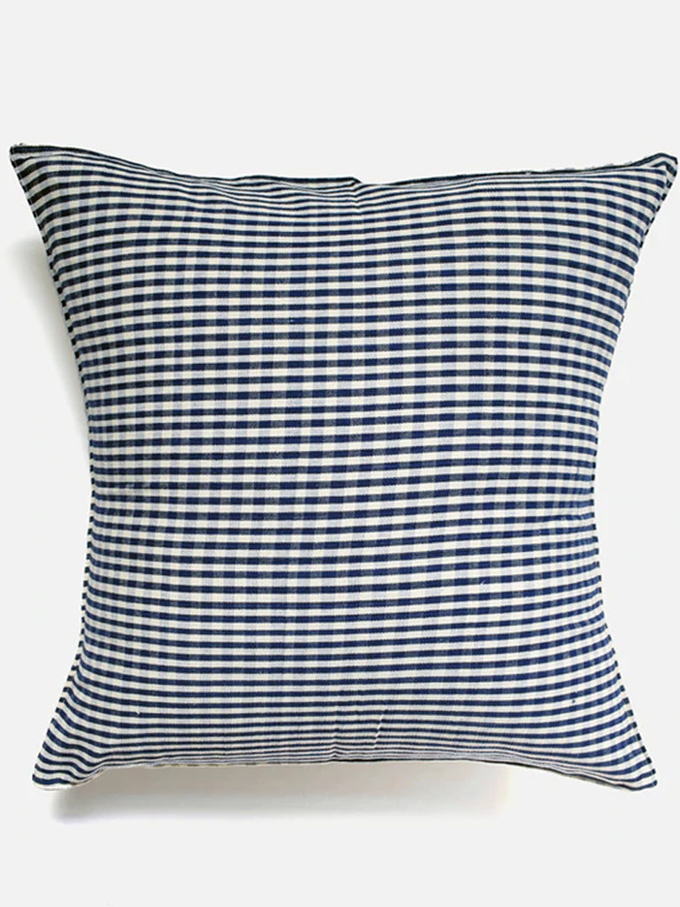 Tensira Large Blue Gingham Cushion