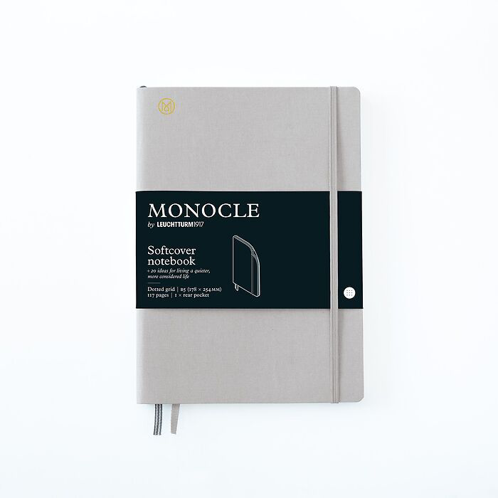 Leuchtturm1917 x Monocle Softcover Notebook Light Grey B5 Dotted Grid
