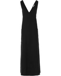 Black Maxi Linen Dress