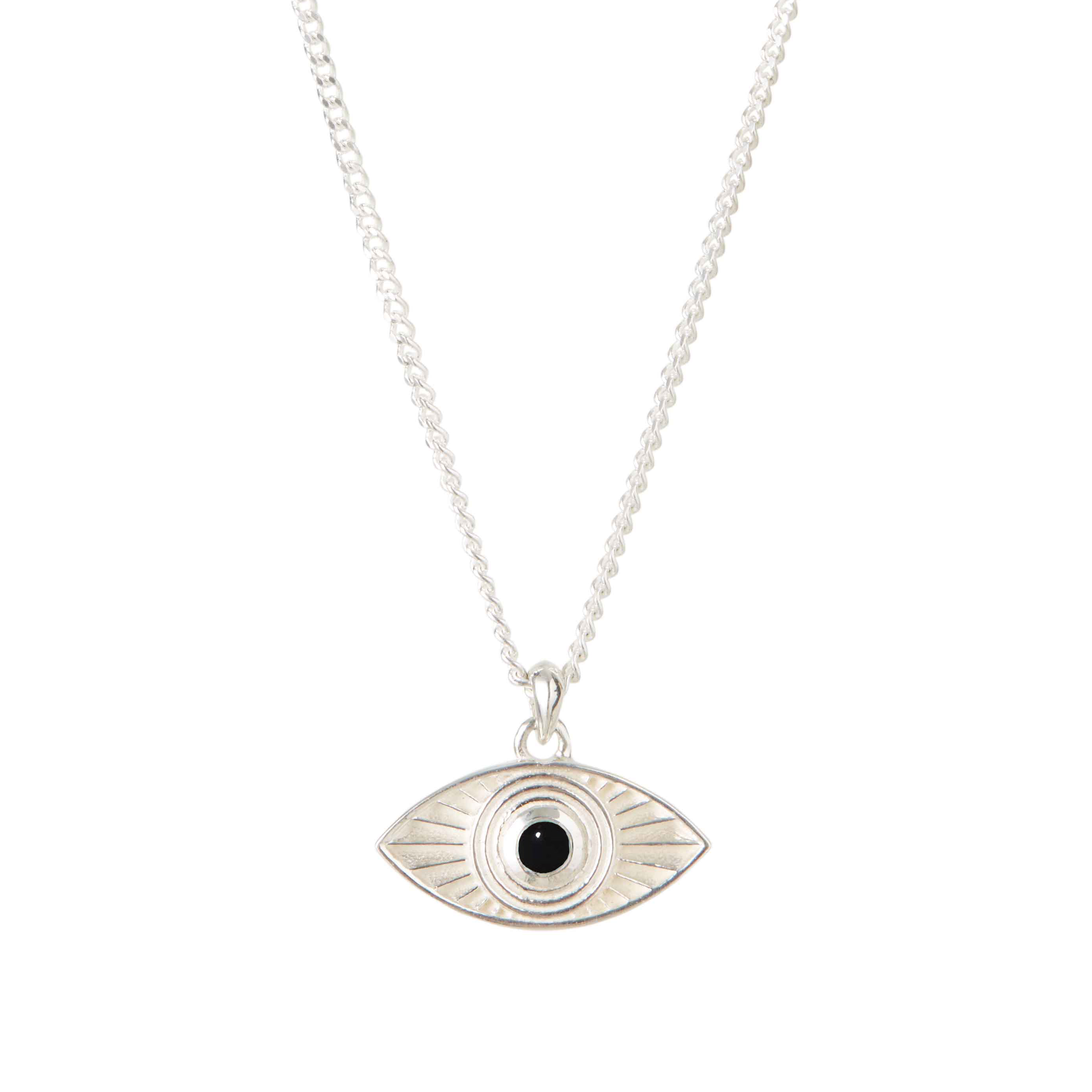 Rays Of Light Pendant Silver - Black Onyx