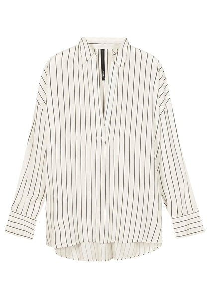 Bluse Pinstripe - White