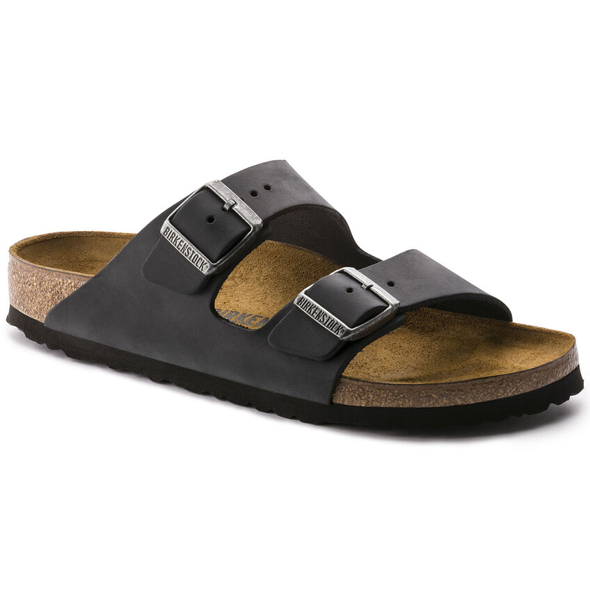 Birkenstock Womens Arizona Black Waxed