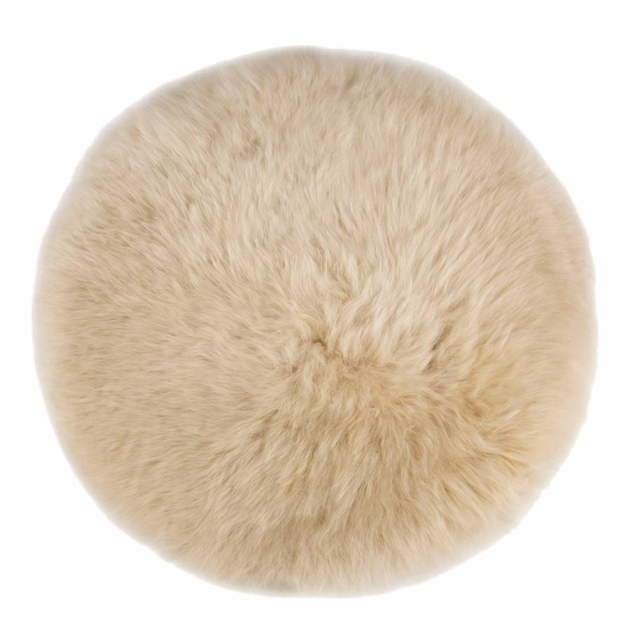 Nappa Silky Sheepskin Round Seat Pad