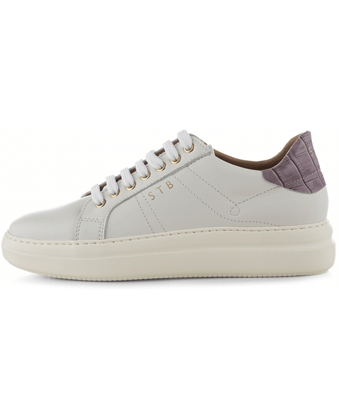 Valda Lilac Croc Trainers