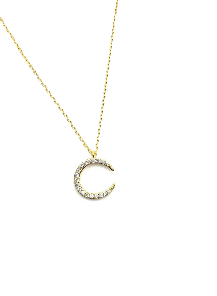 sixton Celestial Cresent Moon Necklace From London
