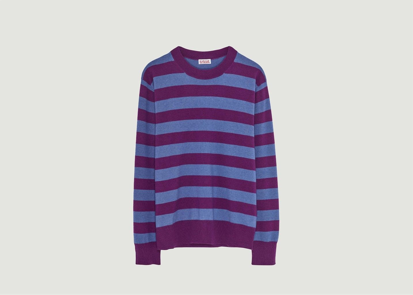 Tricot Recycled Cashmere And Cotton Striped Sweater
