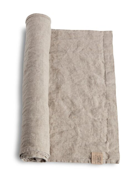 Linen Table Runner - Natural Beige