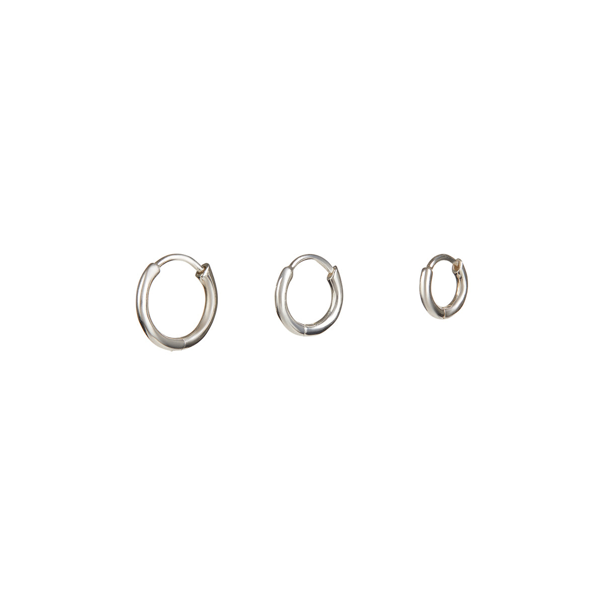 Rachel Entwistle Mini Huggie Hoops Silver - 8mm / Single