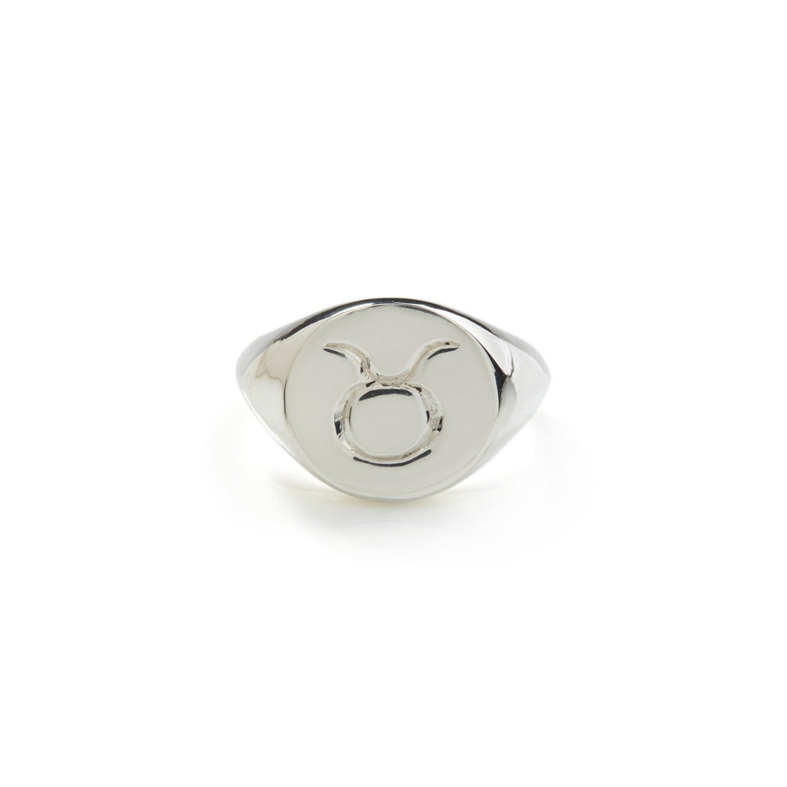 Zodiac Signet Ring - Taurus - G 1/2 / Sterling Silver