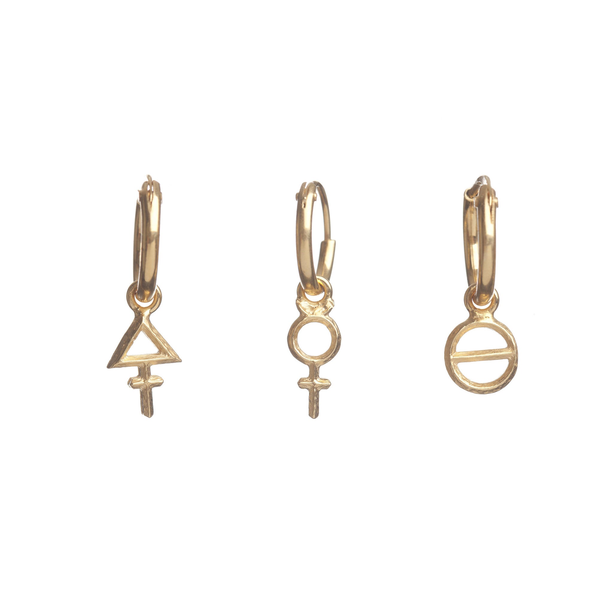 Tria Prima Mini Hoops Gold - Three Hoops Set