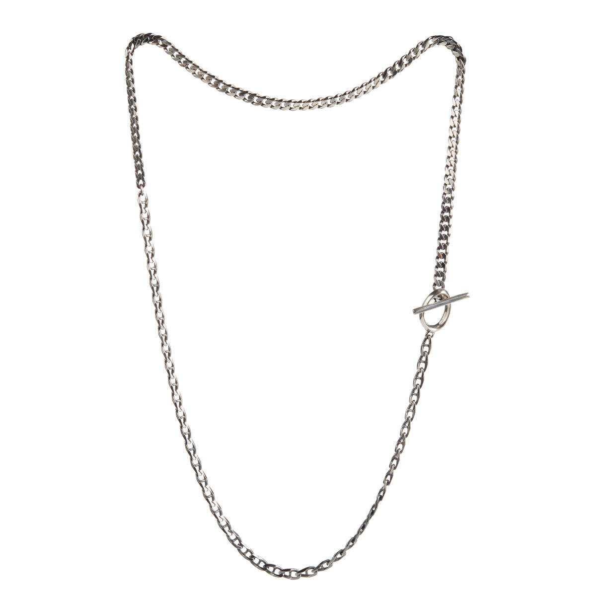 Terra Necklace Thick - 51cm / Oxidised Silver