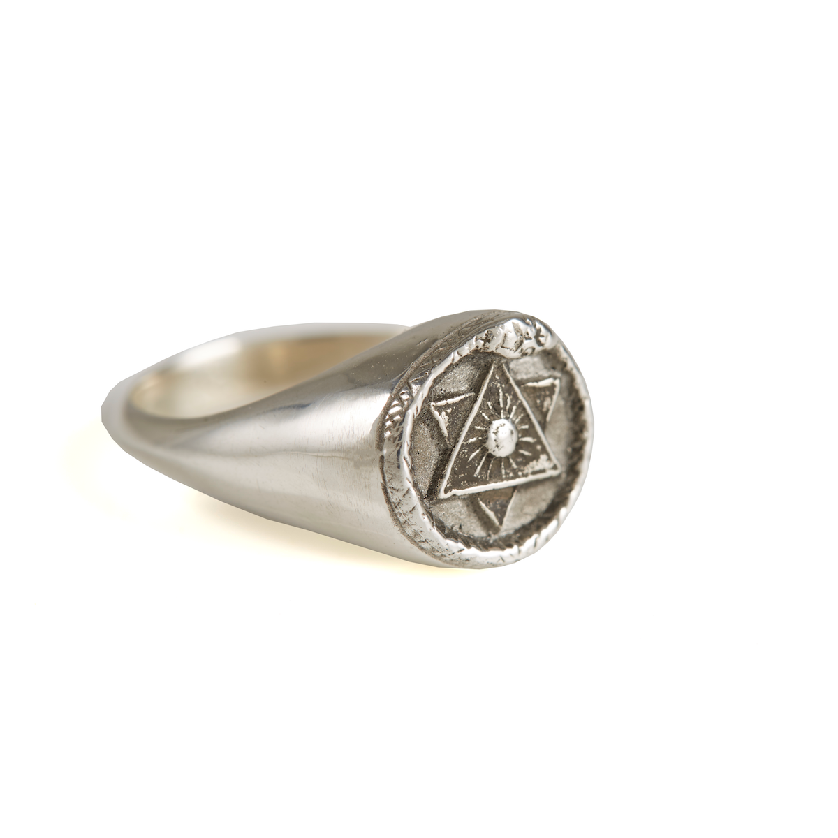 Rachel Entwistle The Ouroboros Signet Ring - I / Sterling Silver