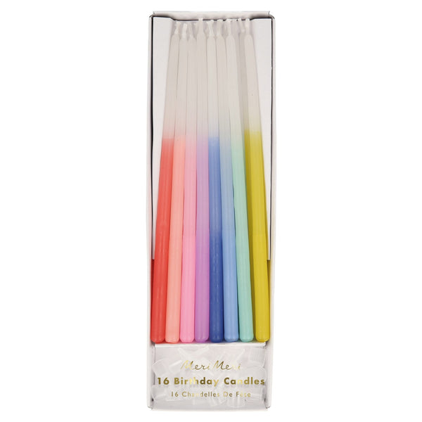 Meri Meri Rainbow Dipped Tapered Candles