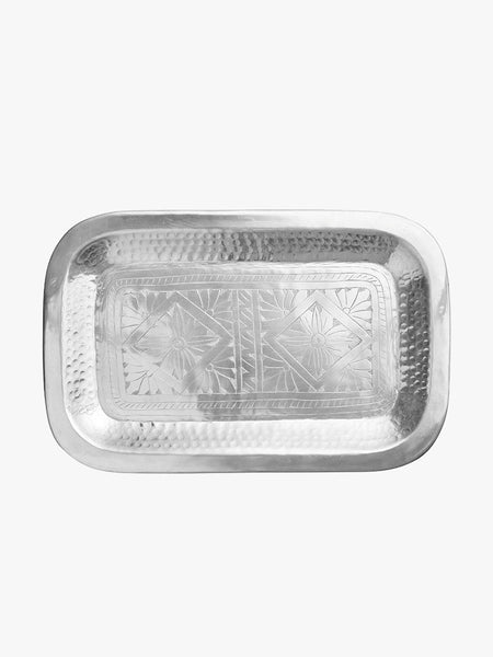 Byliving Citai Rectangle Silver Tray