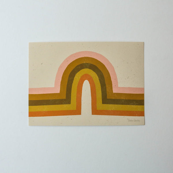 Retro Rainbow - Landscape Print By Pauline Stanley