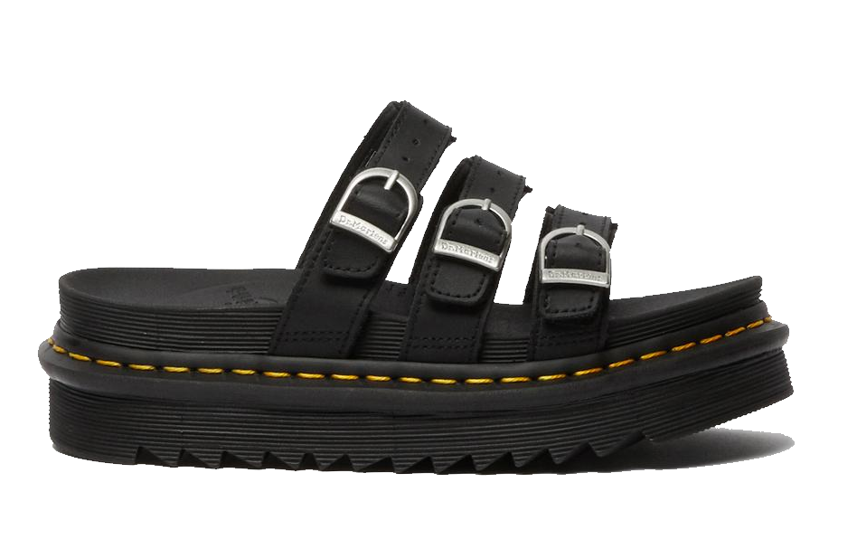 Blaire Slide Hydro Leather Black