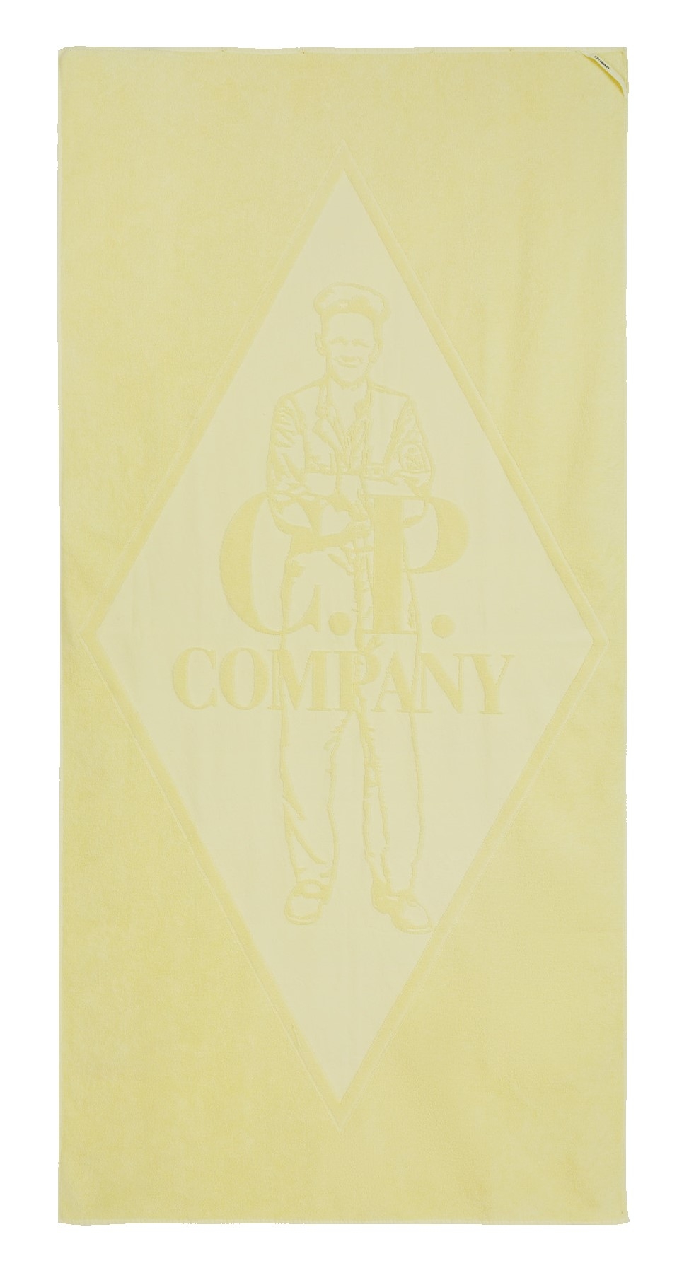 C.P. Company Graphic Beach Towel Pastel Yellow