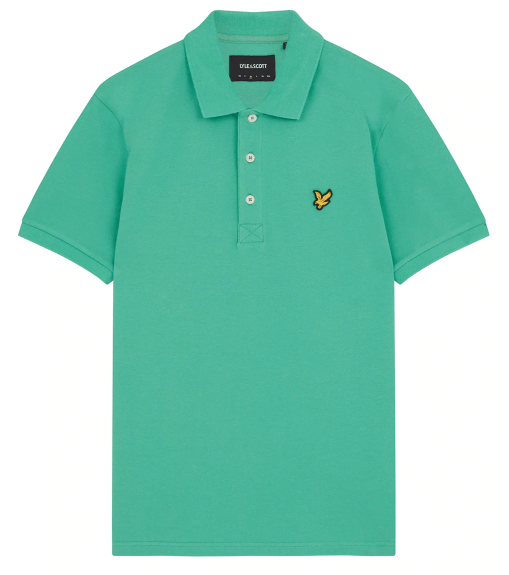 Plain Polo Shirt Green Glaze