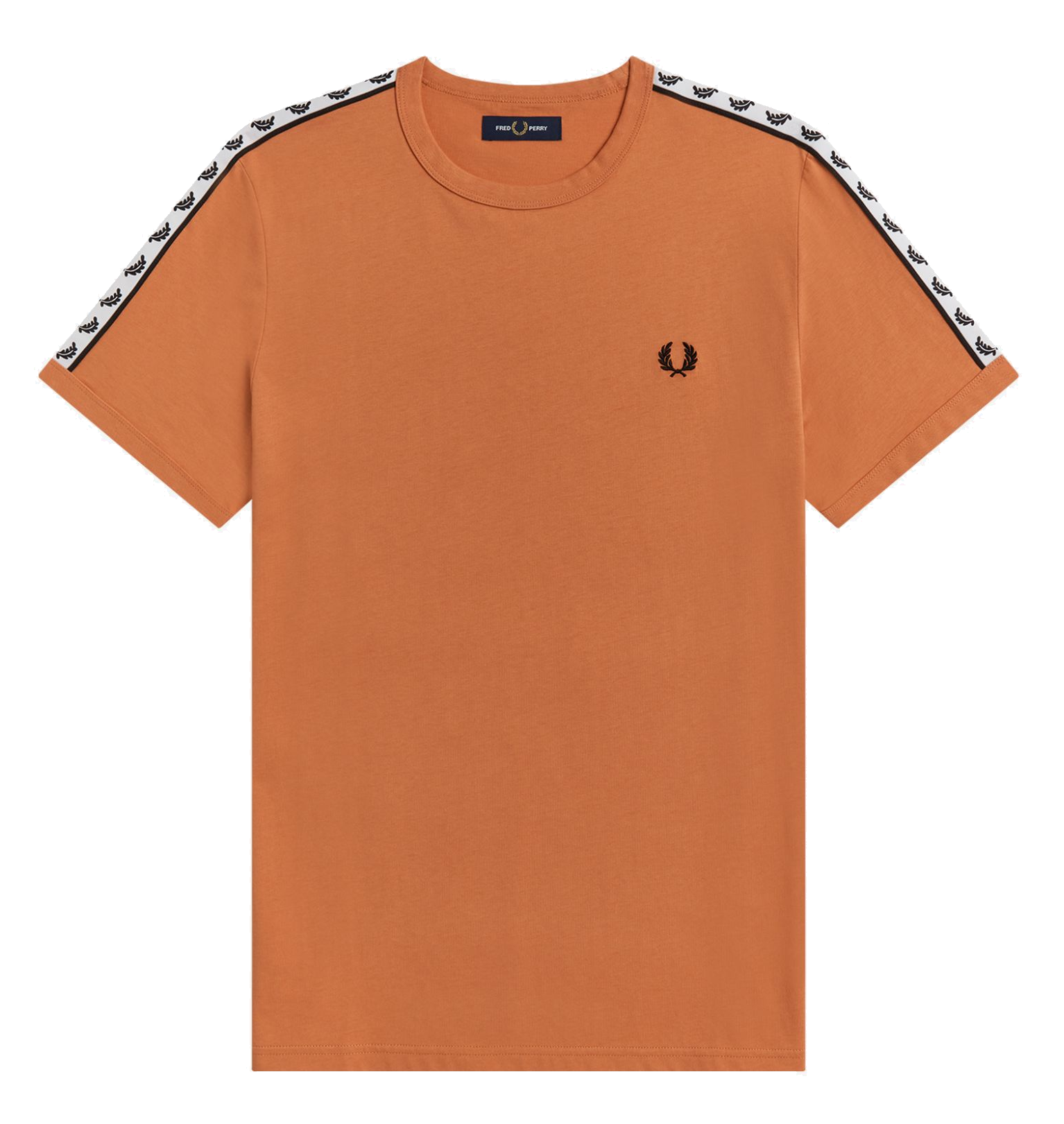 Fred Perry Authentic Taped Ringer Tee Court Clay
