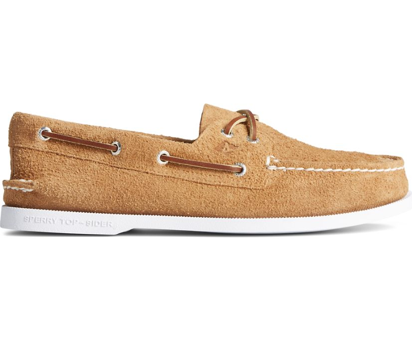 Sperry Topsider Authentic Original 2-eye Suede Tan