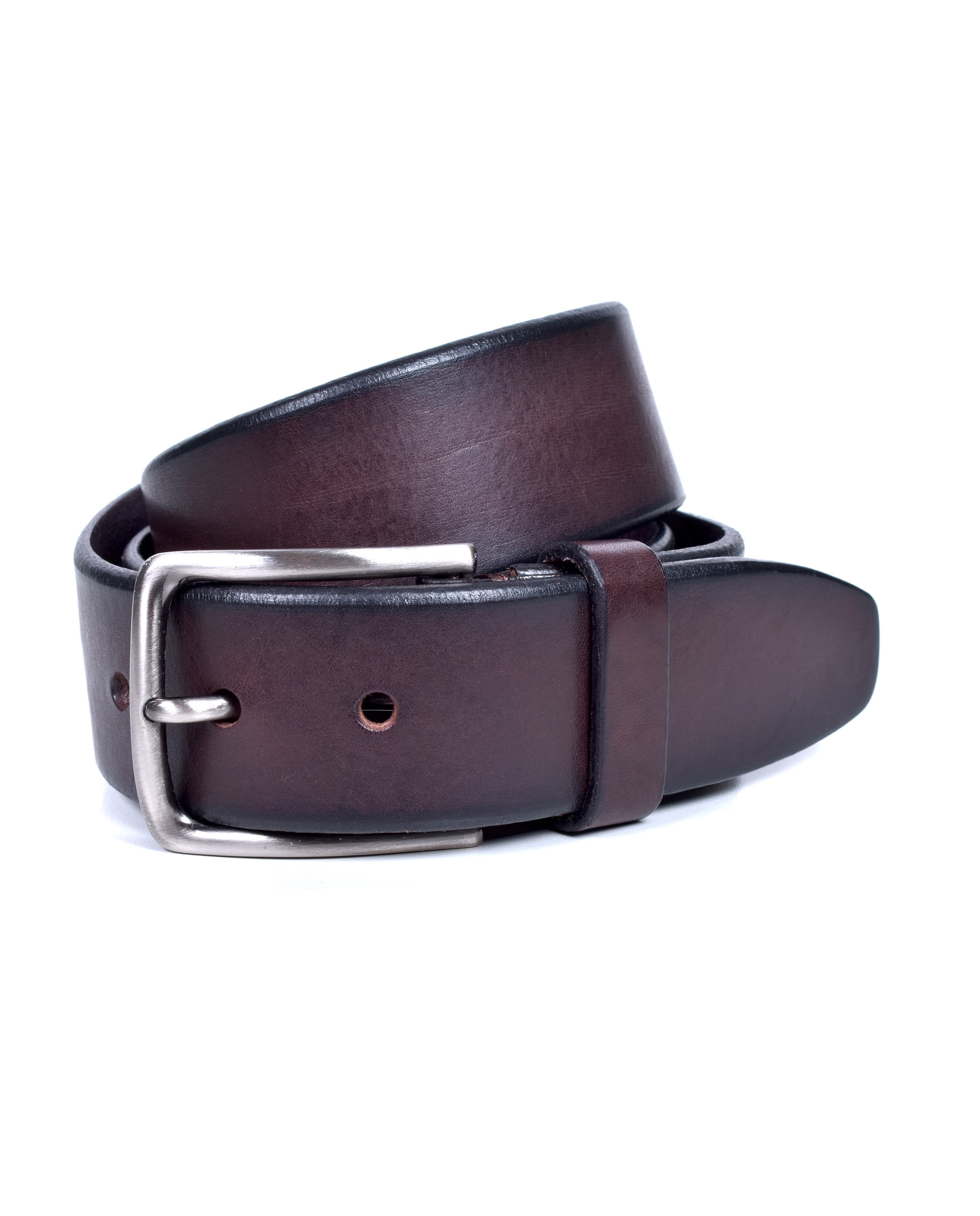 Bellido Jeans Leather Belt Dark Brown