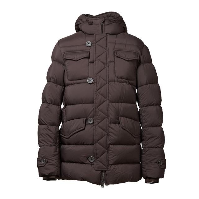 Herno Feather Down Padded Coat Dark Brown