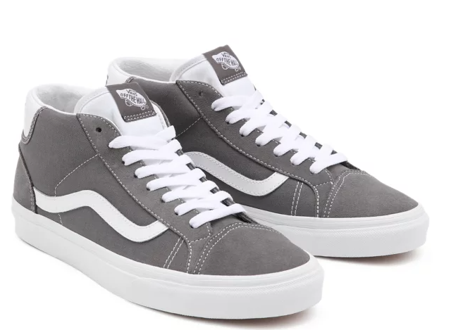 Ua Mid Skool 37 Pewter & True White