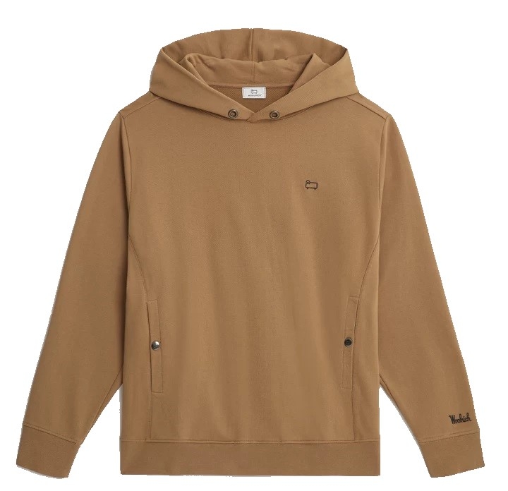 American Brushed Cotton Hoodie Alaskan Brown