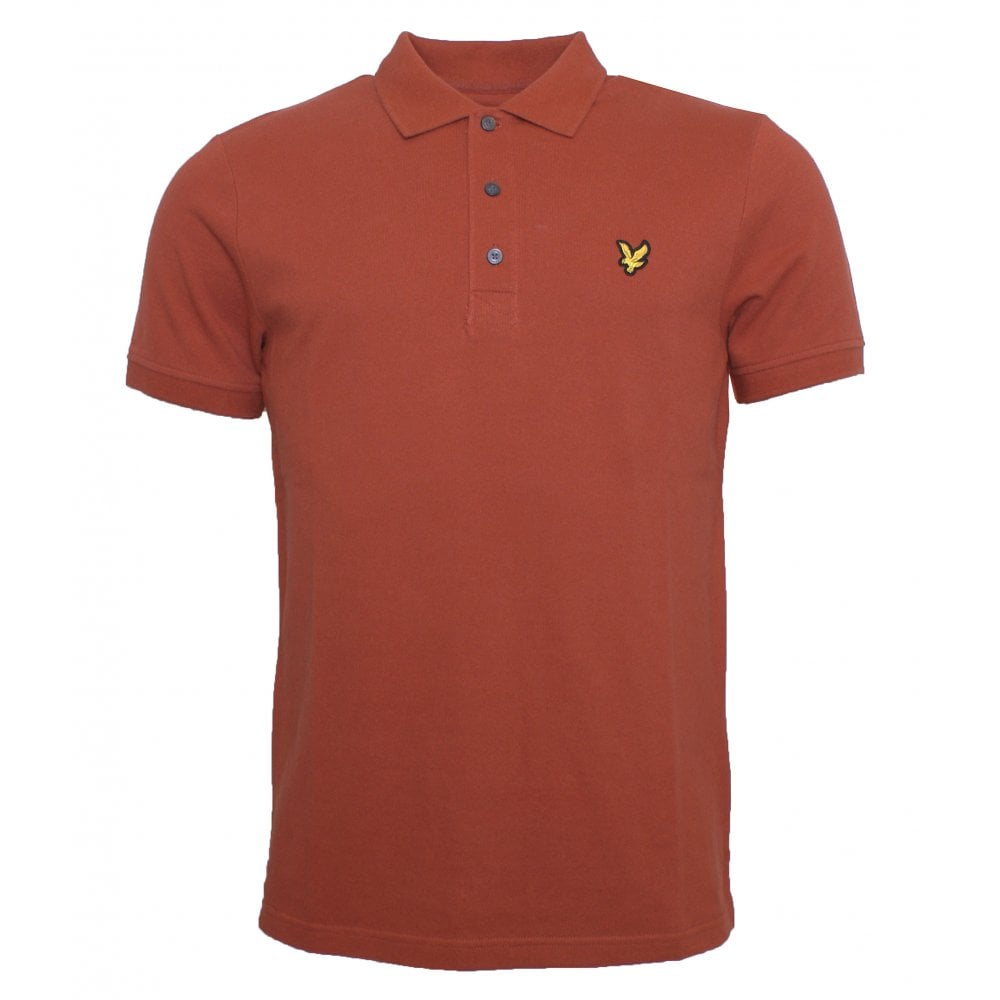 Plain Polo Shirt Rust