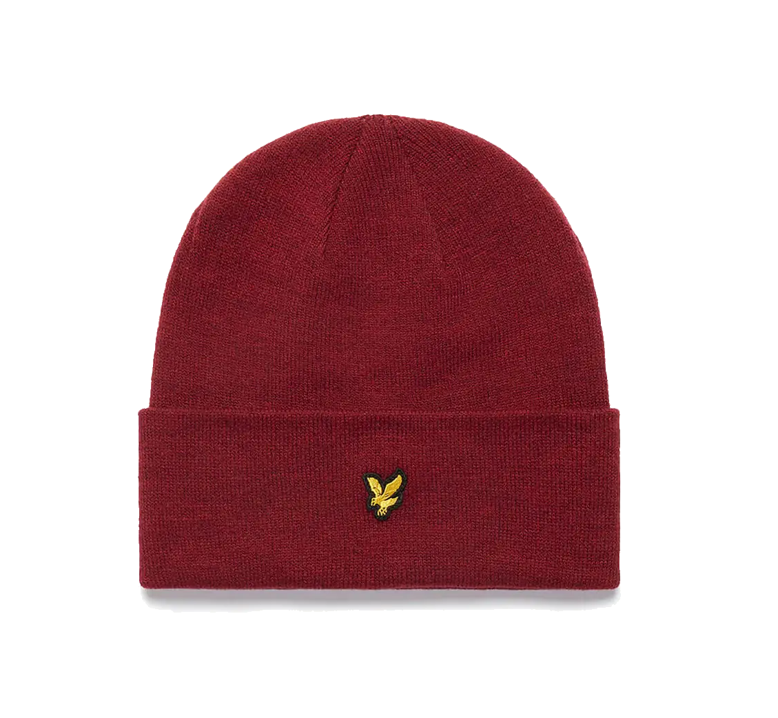 Lyle and Scott Beanie Burgundy