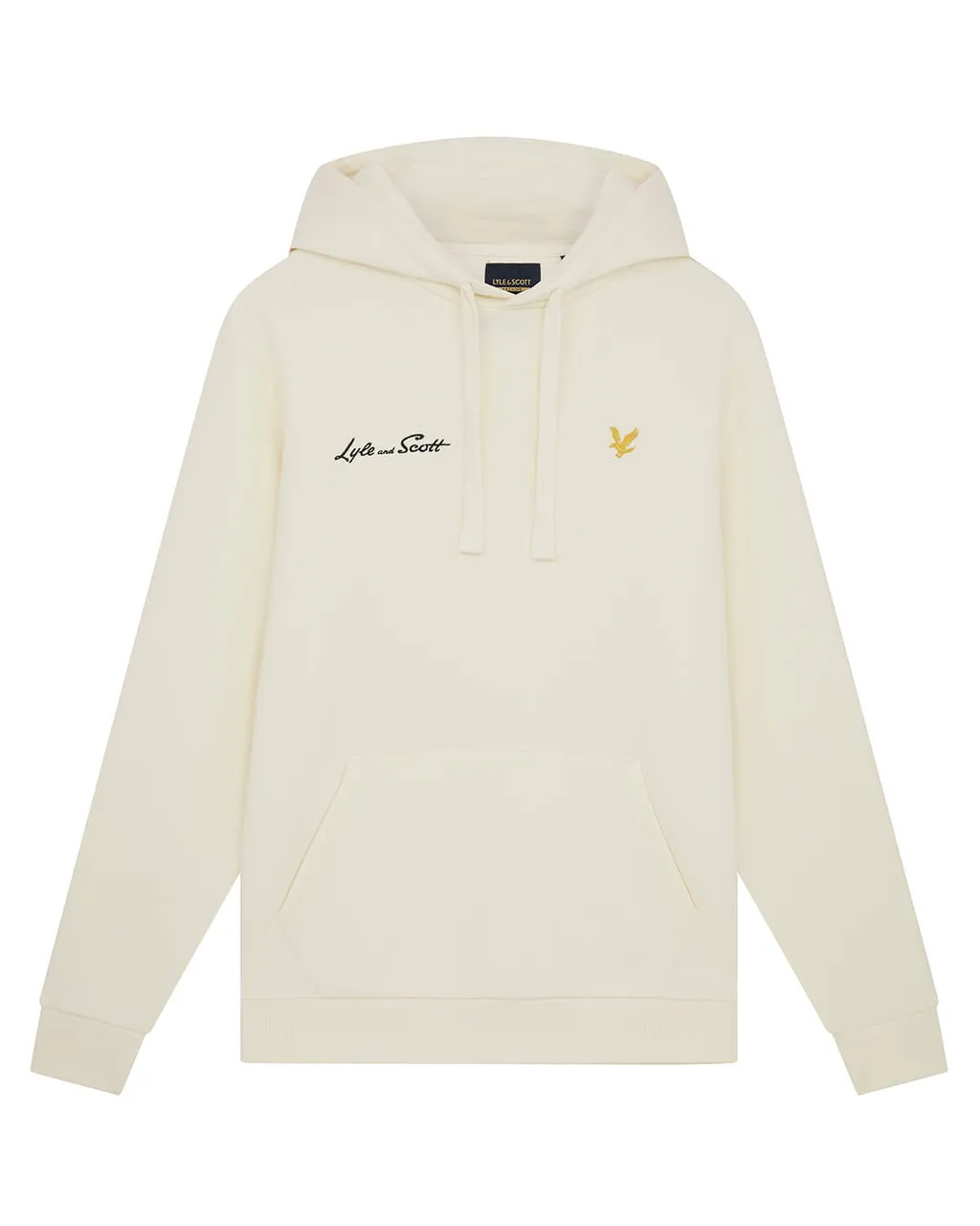 Lyle and Scott Archive Embroidered Letter Hoodie Vanilla Ice
