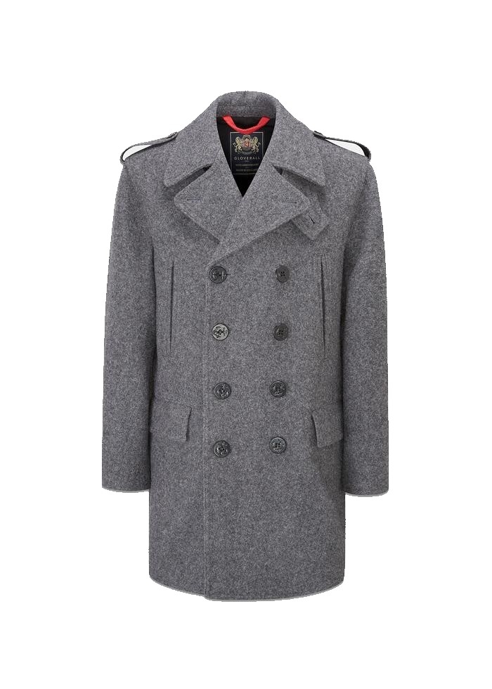 70th Anniversary Churchill Reefer Coat Grey