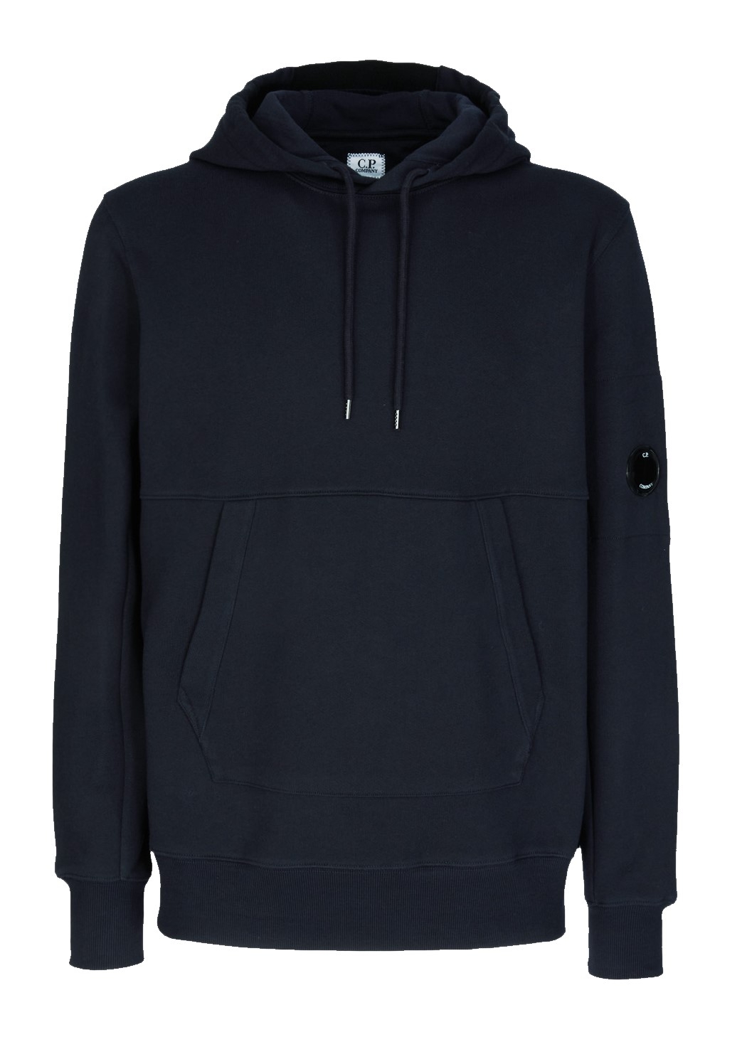 Diagonal Raised Fleece Hoodie Total Eclipse