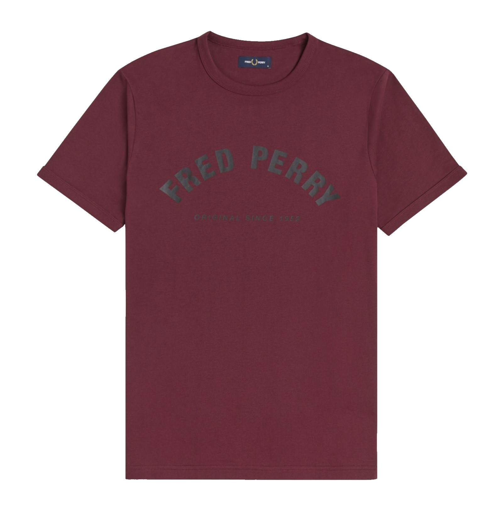 Fred Perry Arch Branded Tee Mahogany